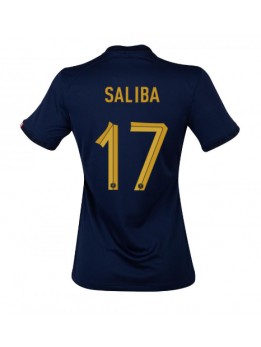 Frankreich William Saliba #17 Heimtrikot für Frauen WM 2022 Kurzarm